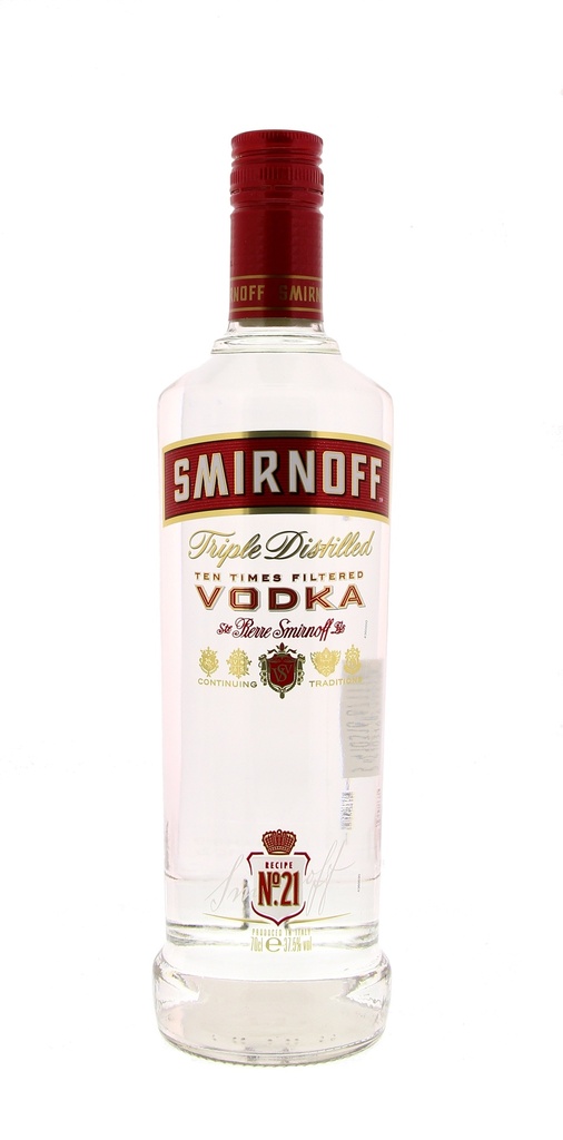 Smirnoff 70cl 37.5° ( neutral case ) (R) x6