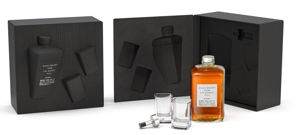 Nikka From The Barrel Silhouette + 2 glasses serving cap Edition 2024 50cl 51.4° (R) GBX x6