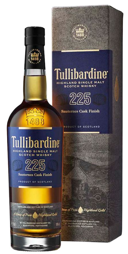Tullibardine 225 Sauternes Cask Finish (New Bottle) 70cl 43° (R) GBX x6