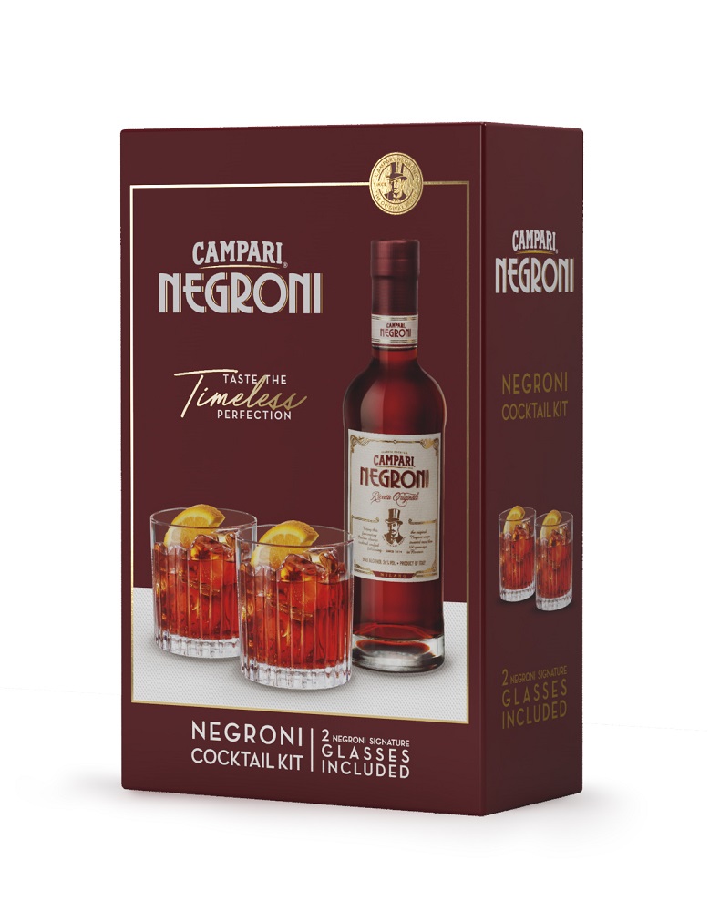 Campari Negroni + 2 Glasses 50cl 26° (R) GBX x6