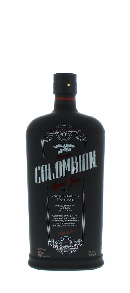 Colombian Aged Gin Treasure 70cl 43° (R) x12