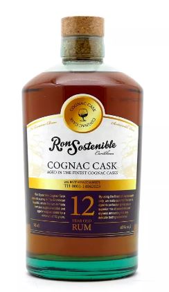 Ron Sostenible 12 Years Cognac Cask 70cl 43° (R) x6