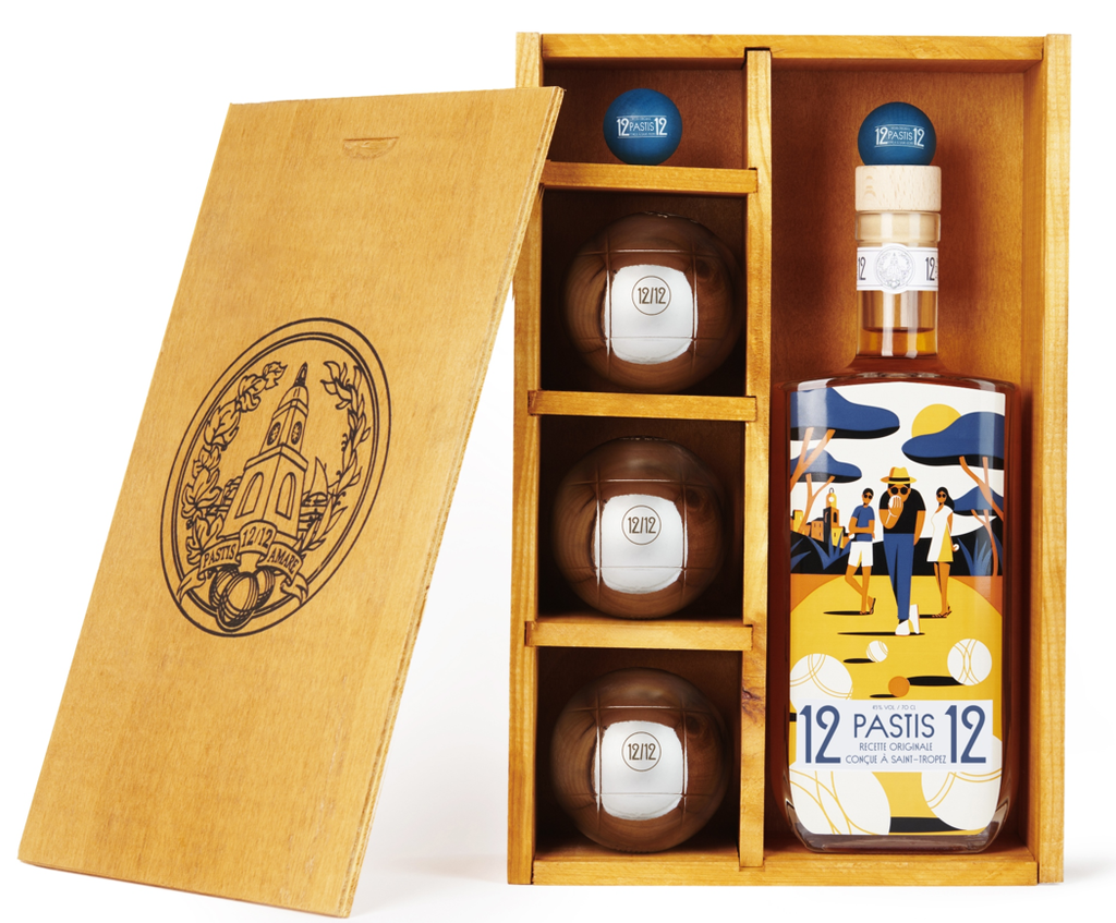 Pastis 12/12 Coffret Pétanque 70cl 45° (NR) GBX x6