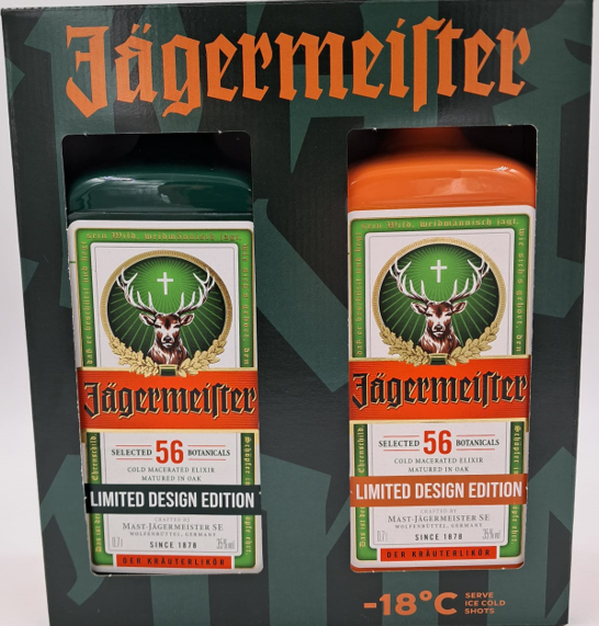 Jägermeister Pantone Green + Orange Duopack 35° 2 x 70cl (R) GBX x6
