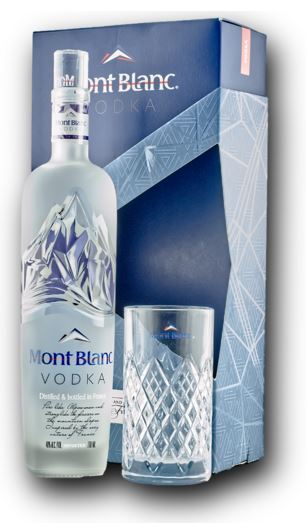 Mont Blanc Vodka + 1 glass 70cl 40° (R) GBX x6