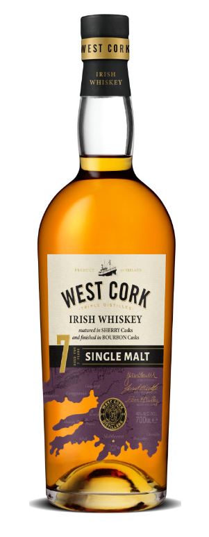 West Cork 7 Years Single Malt 70cl 46° (R) x6