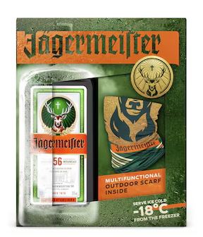 Jägermeister ( EN ) + scarf 70cl 35° (R) GBX x6