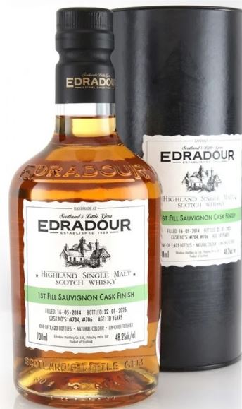Edradour 10 Years 2014 Sauvignon Cask Finish 70cl 48,2° (R) GBX x6