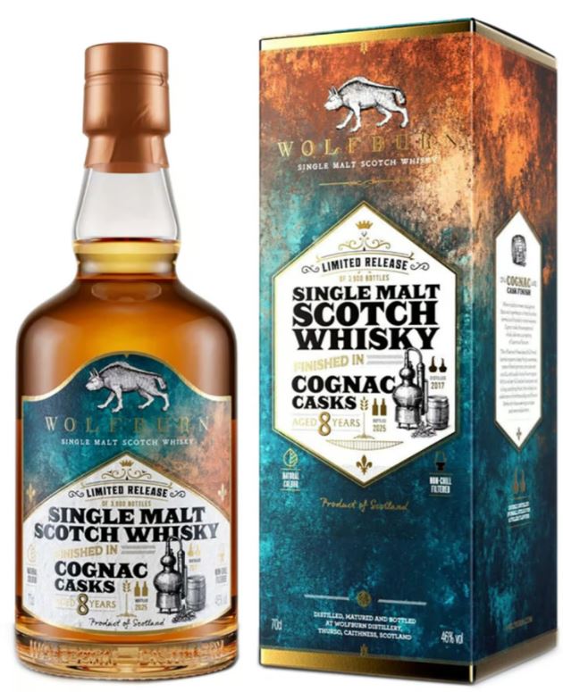 Wolfburn 8 Years Cognac Cask 70cl 46° (R) GBX x6