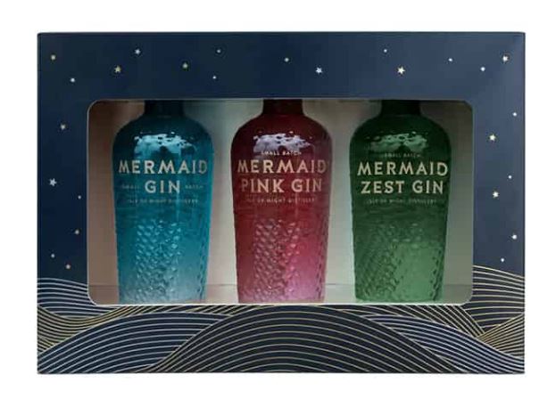 Mermaid Tripack (Gin + Pink Zest Gin) 3x5cl 40° (R) GBX x6