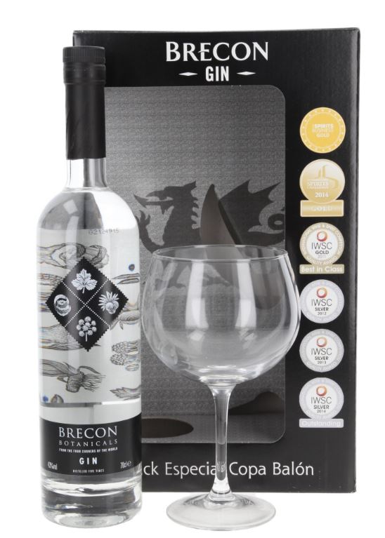 Brecon Limited Special Edition Gin 70cl 40° + copa glass (NR) GBX x6