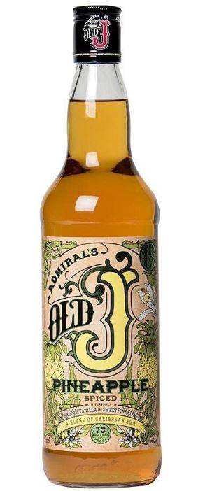 Admiral's Old J Pineapple Spiced 70cl 35° (R) x6