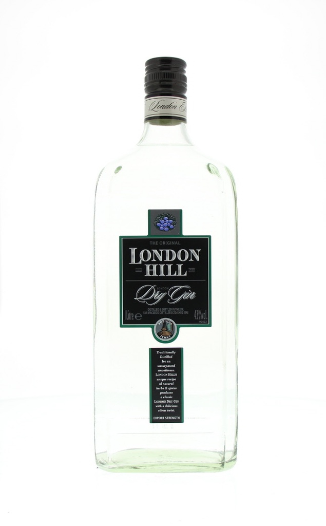 London Hill Dry Gin 100cl 43º (R) x12