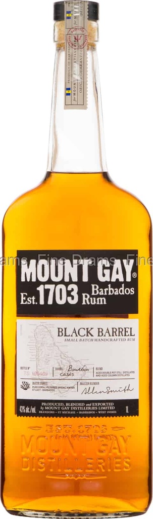 Mount Gay Black Barrel 100cl 43º (R) GBX x12