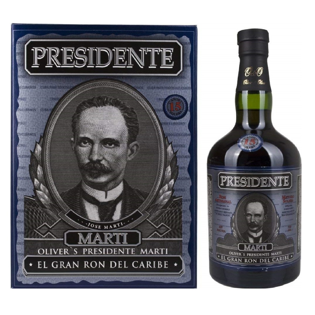 Presidente Marti 15 YO 70cl 40º (R) GBX x6