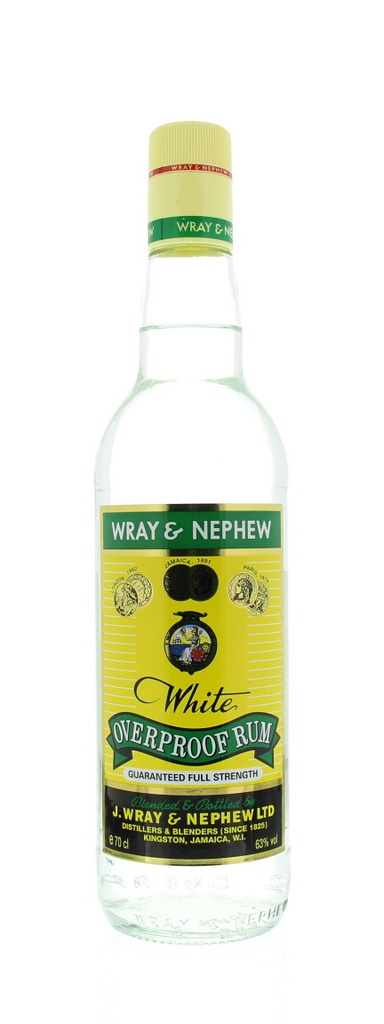 Wray & Nephew White Overproof  70cl 63º (R) x6