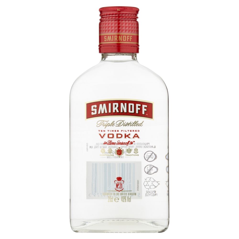 Smirnoff Red 20cl 37,5º (R) x48