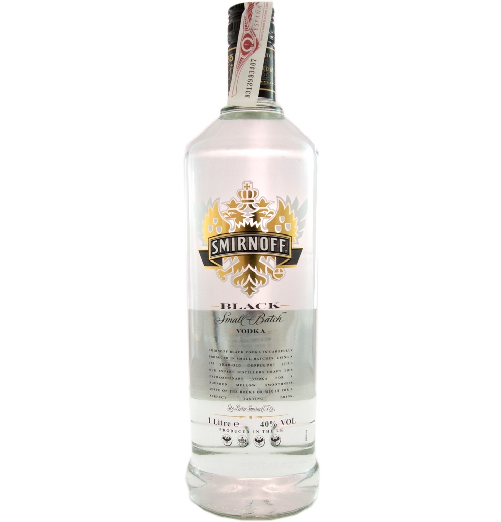 Smirnoff Black 100cl 40º (R) x12