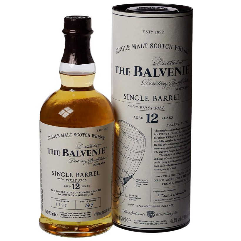 Balvenie 12 YO Single Barrel First Fill 70cl 47,8º (R) x6