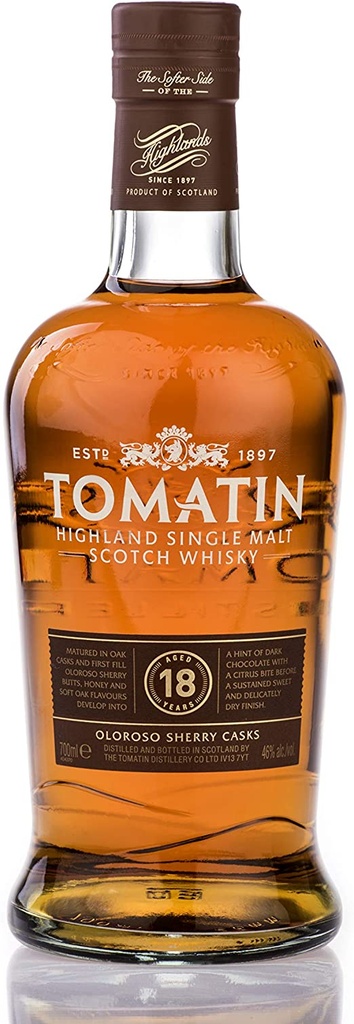 Tomatin 18 YO 70cl 46º (R) GBX x6