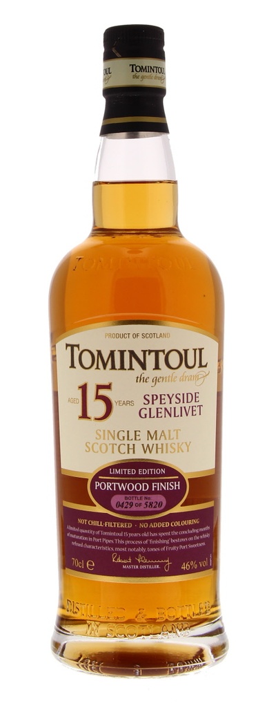 Tomintoul 15 YO Portwood Finish 70cl 46º (R) GBX x6