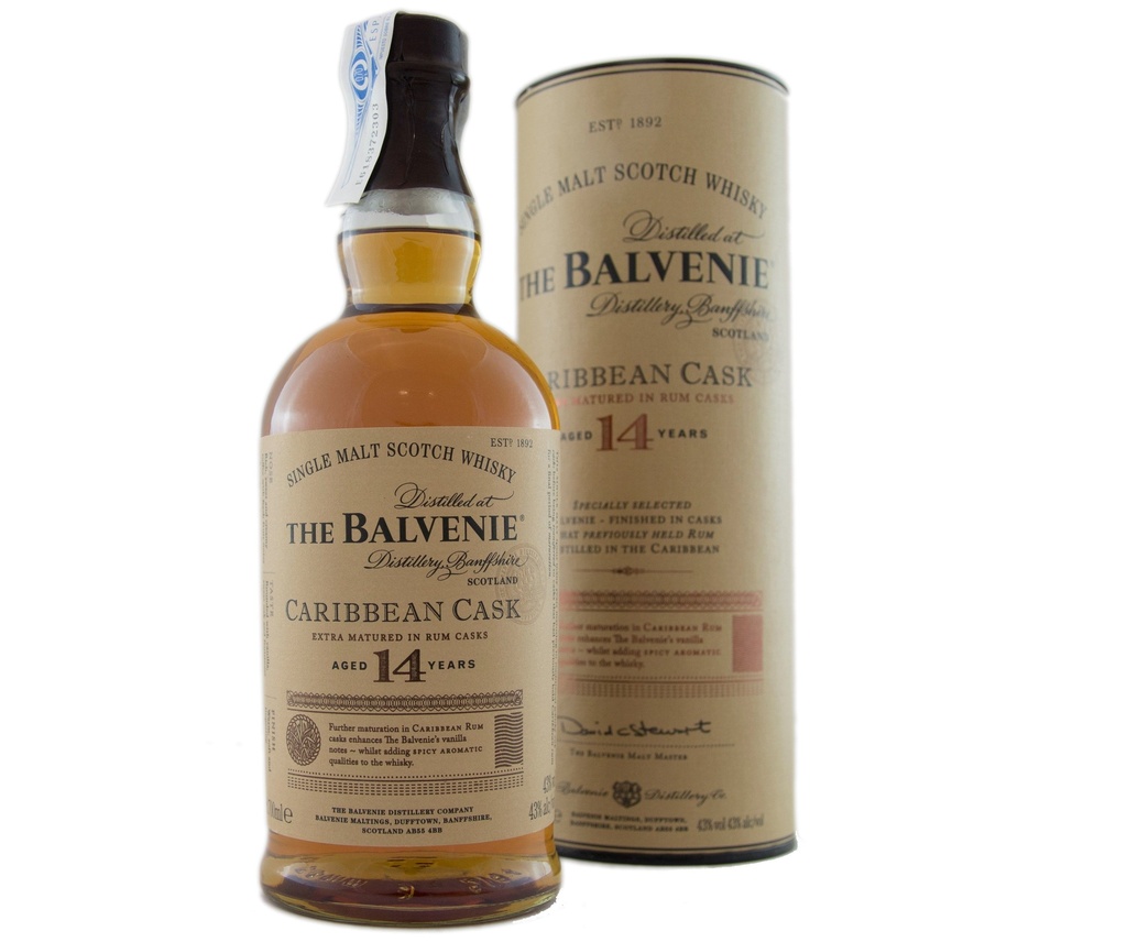 Balvenie 14 YO Carribean Cask 70cl 43º (R) x6