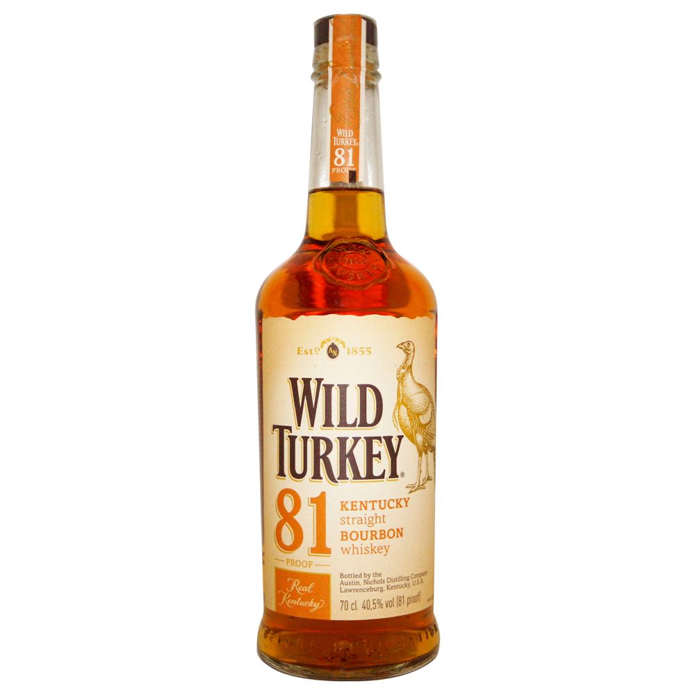 Wild Turkey 81 Proof 70cl 40,5º (R) x6