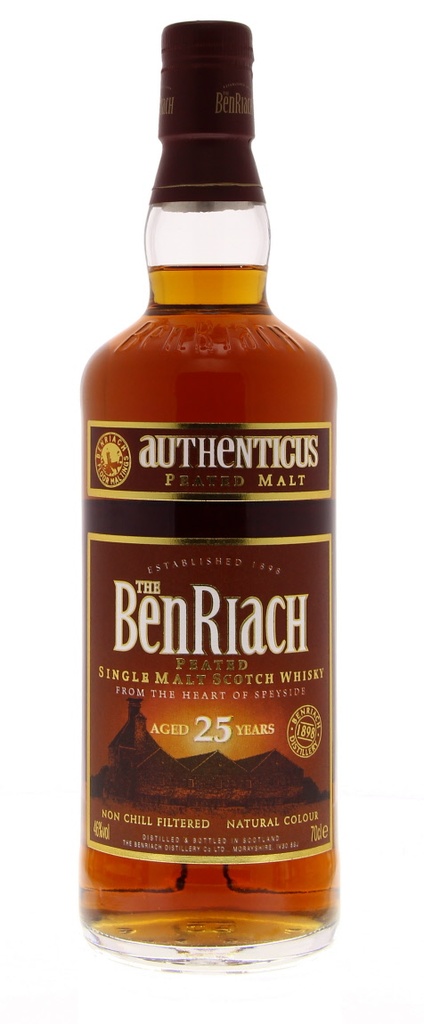 Benriach 25 YO Authenticus 70cl 46º (R) GBX x4
