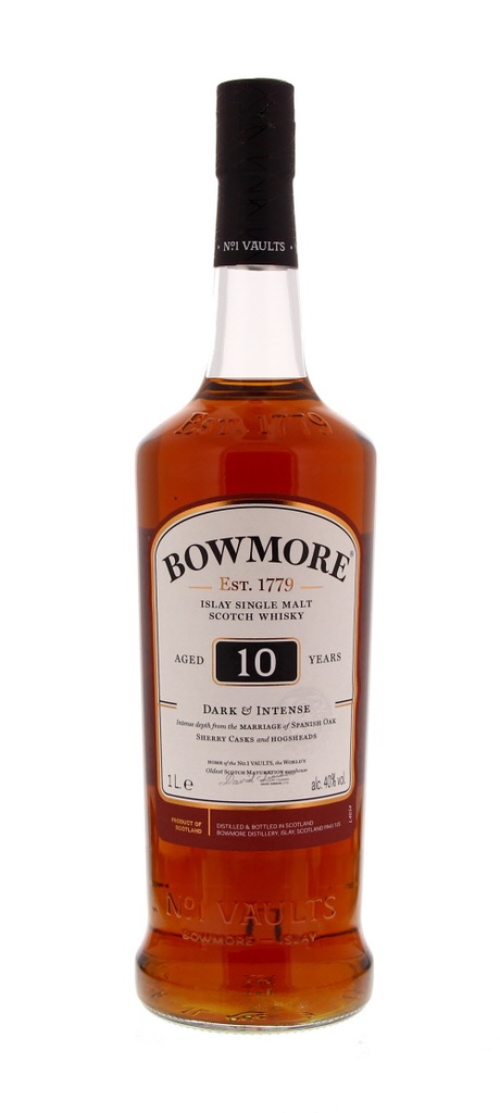 Bowmore 10 YO Dark & Intense 100cl 40º (R) x12