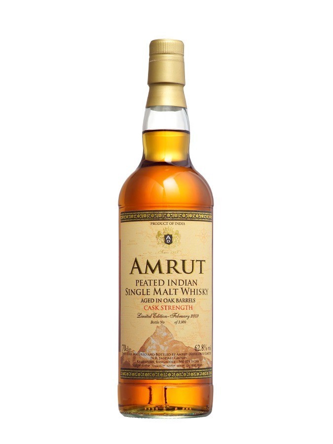 Amrut Peated Single Malt Cask Strength 70cl 62,8º (R) GBX x6