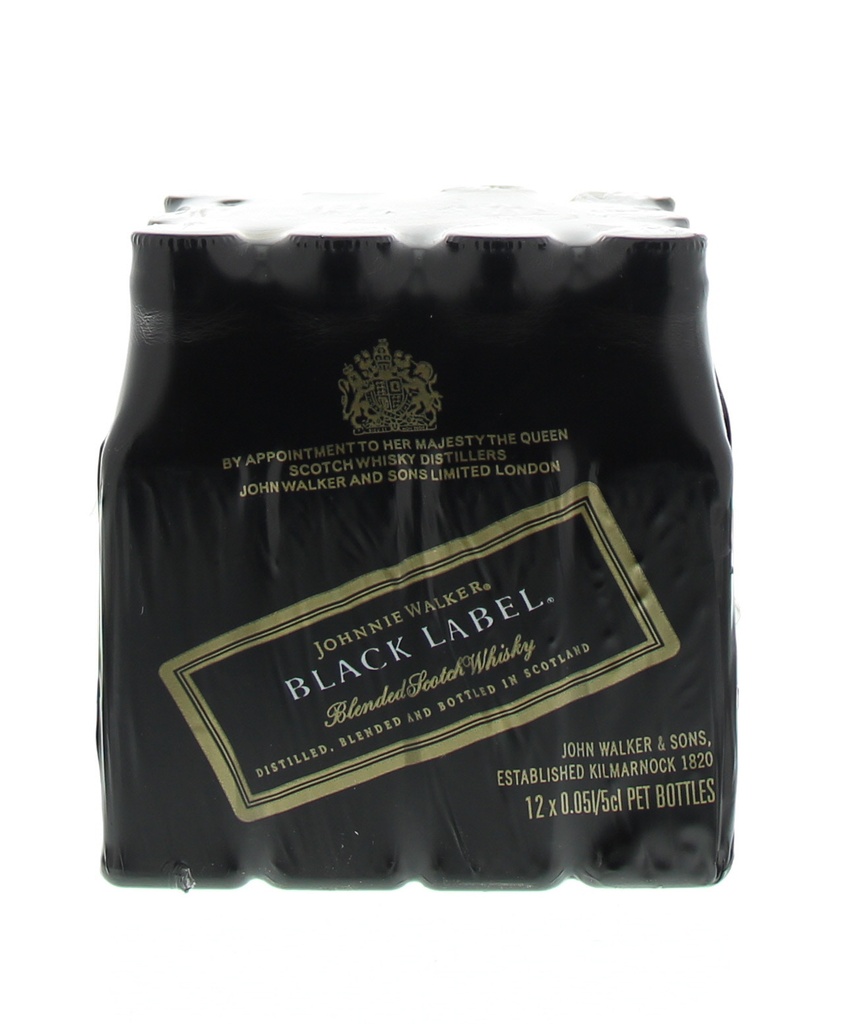 Johnnie Walker Black 5cl 40º PET x192
