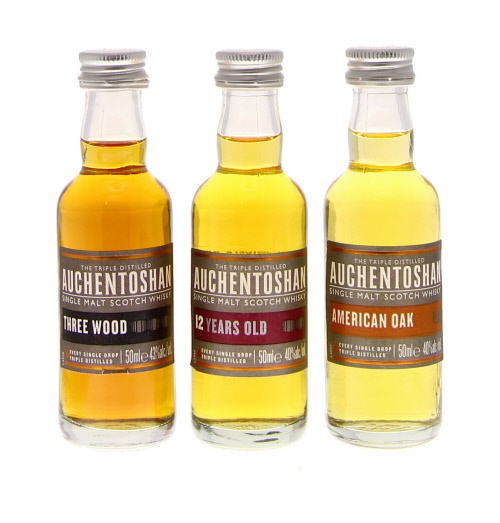 Auchentoshan 3 X 5cl ( American Oak/12Y/Three Wood) 5cl 41º (R) x36