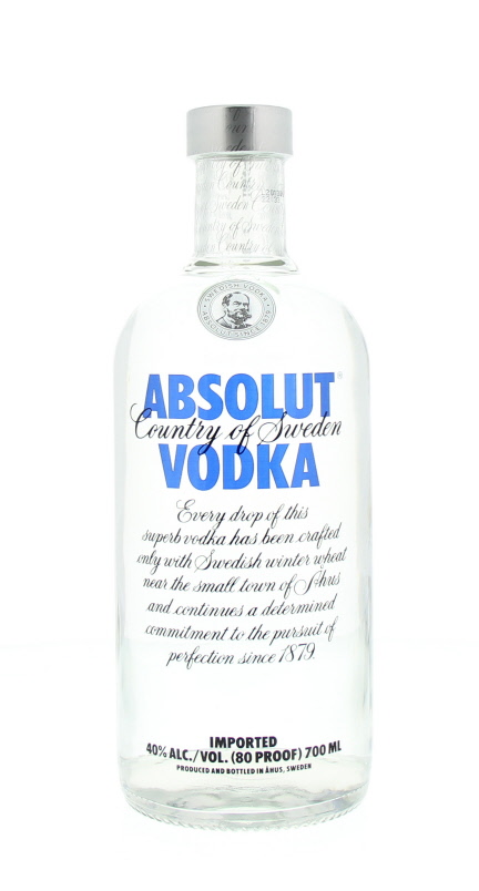 Absolut Blue 70cl 40º (R) x6