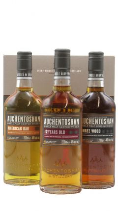 Auchentoshan 3 X 20cl ( American Oak/12 YO /Three Wood) 60cl 41º (R) x36