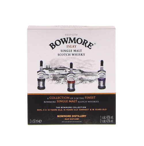 Bowmore 3 X 5 Cl ( 15cl 18º YO) 5cl 42º (R) x12