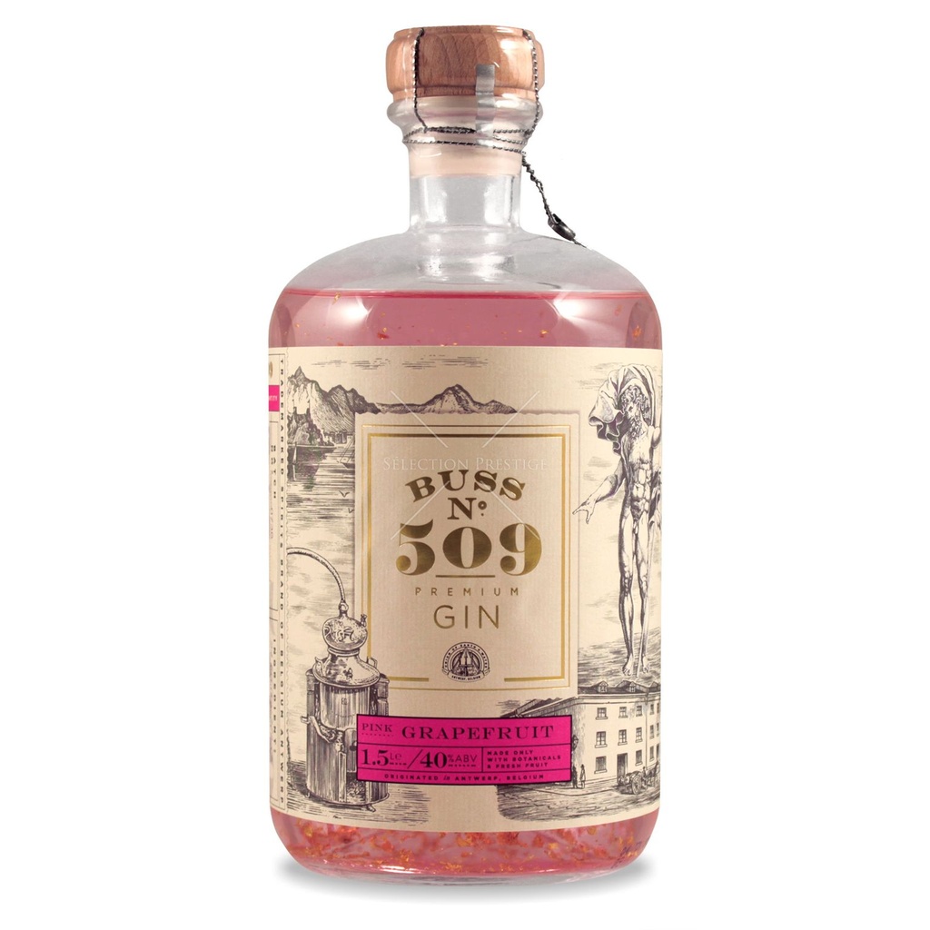 Buss 509 Pink Grapefruit 150cl 40º (R) x4