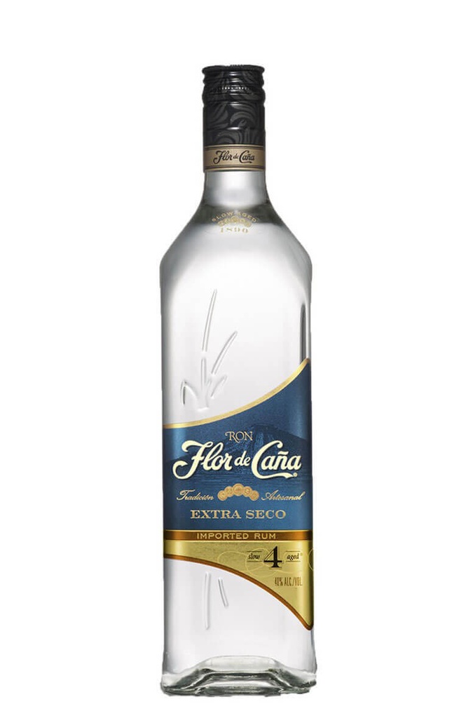 Flor de Caña Extra Dry 4 YO 100cl 40º (R) x12