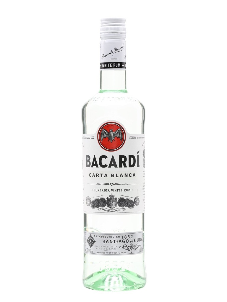 Bacardi Carta Blanca 70cl 37,5º (R) x12