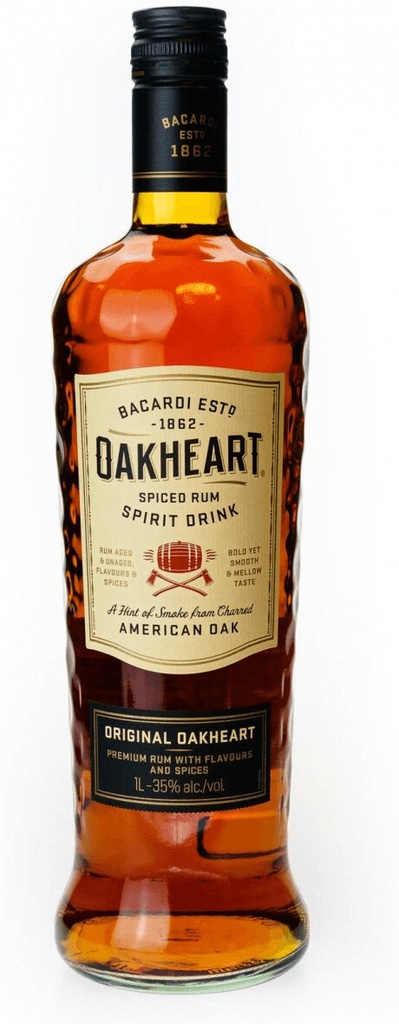 Bacardi Oakheart Spiced 100cl 35º (R) x6