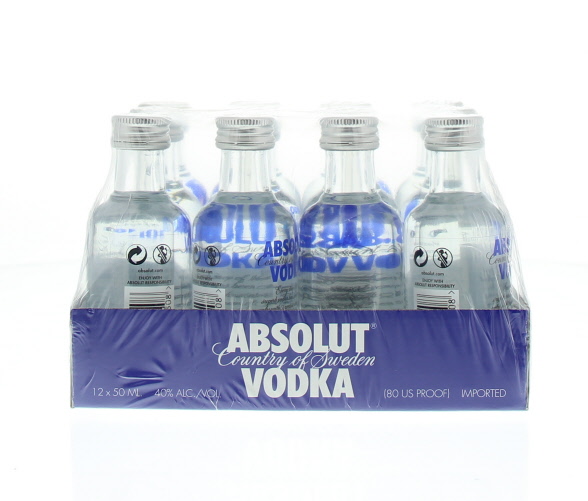 Absolut Blue 5cl 40º (R) x12