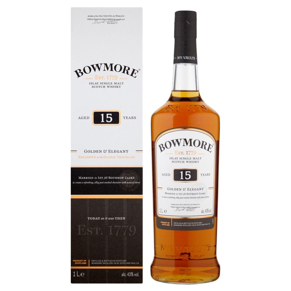 Bowmore 15 YO 100cl 43º (R) x6