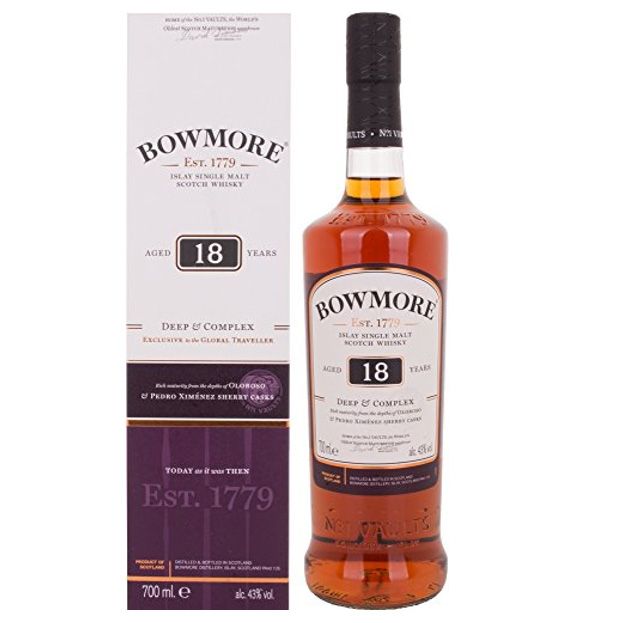 Bowmore 18 YO Deep & Complex 70cl 43º (R) GBX x6