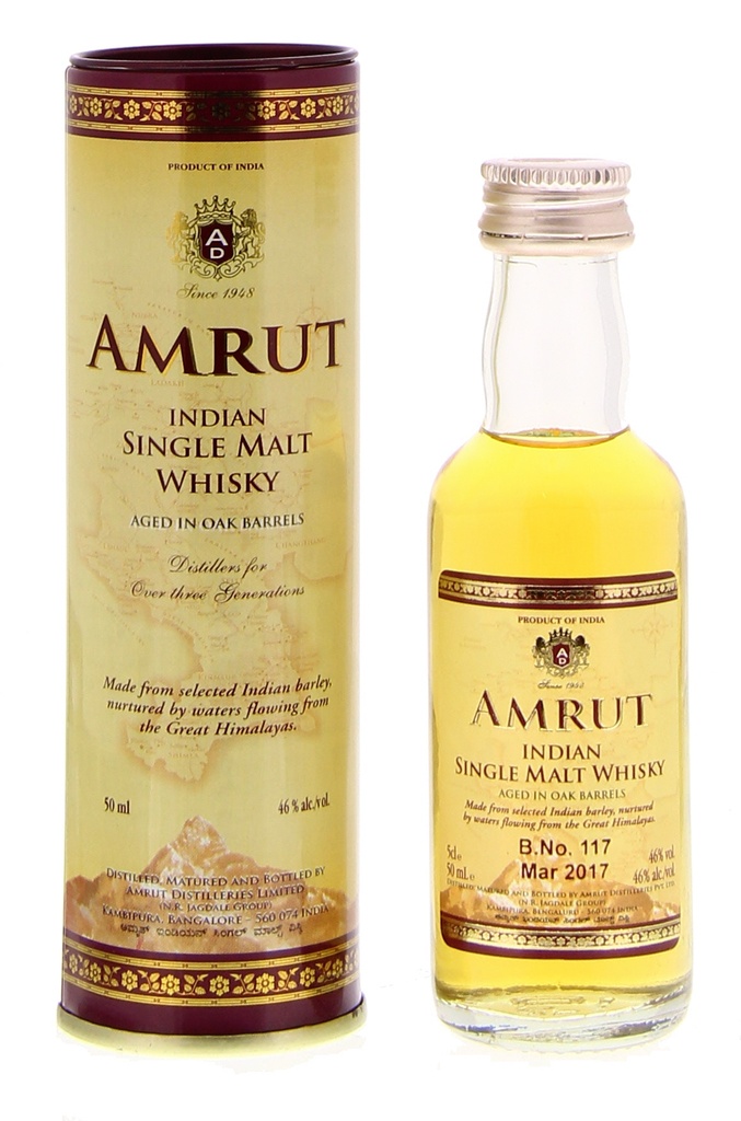 Amrut Single Malt 5cl 46º (R) GBX x24