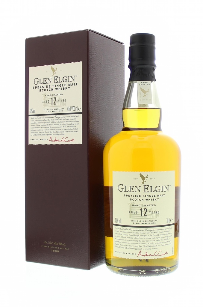 Glen Elgin 12 YO 70cl 43º (R) GBX x6