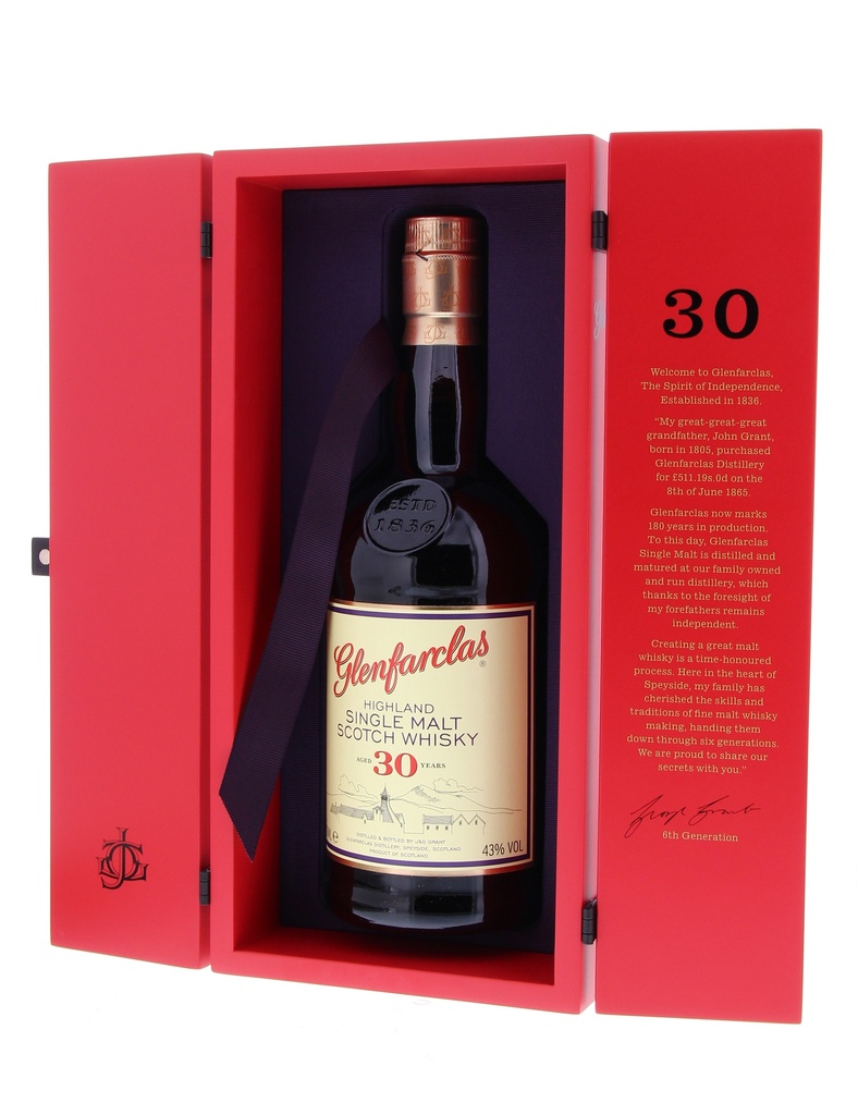 Glenfarclas 30 YO 70cl 43º (R) GBX x3