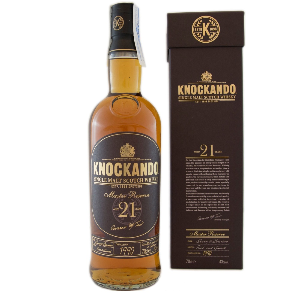 Knockando 21 YO Master Reserve 70cl 43º (R) GBX x6