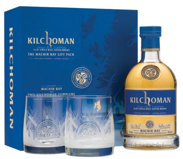 Kilchoman Machir Bay + 2 Glasses 70cl 46º (R) GBX x4