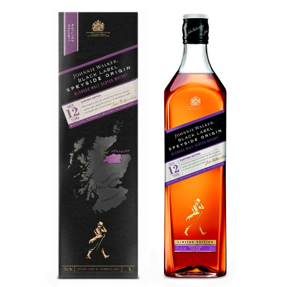 Johnnie Walker Black Label Speyside Origin 100cl 42º (R) GBX x12