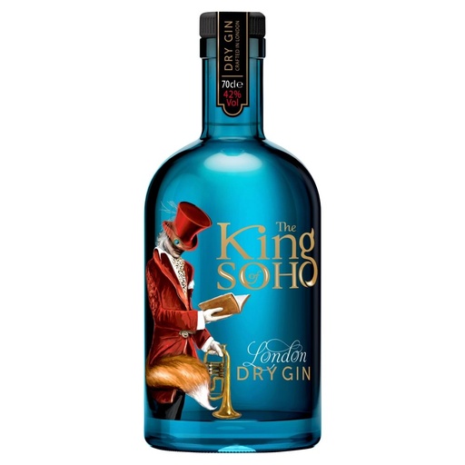 [G443.6] The King Of Soho London Dry Gin 70cl 42º (R) x6