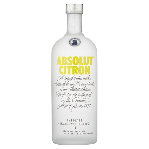 [V319.12] Absolut Citron 100cl 40º (R) x12